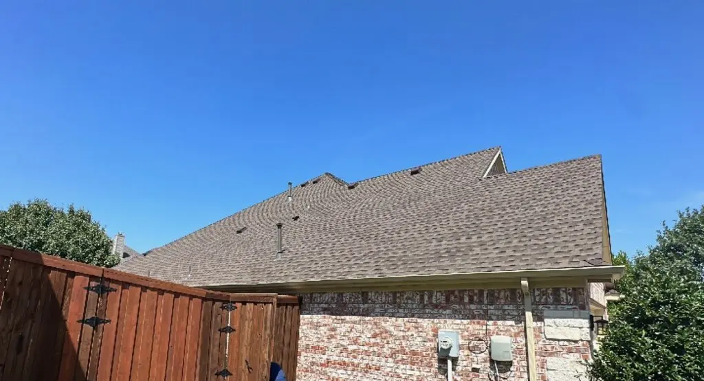 Completed roof replacement project in Genesee